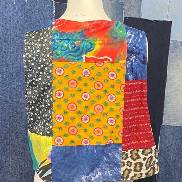 Vintage Handmade Patchwork Women’s Vest - Picture 7 of 7